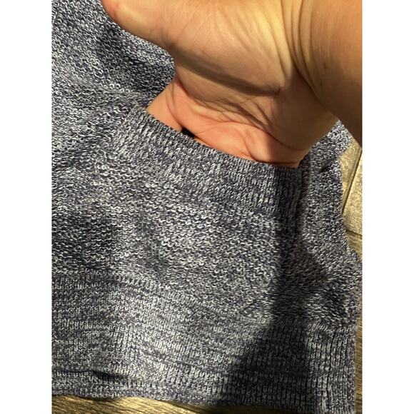 Appleseed’s Large L Open Front Chunky Blue Womens Sweater - Picture 2 of 6